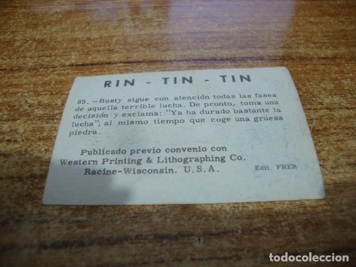 Coleccionismo cromos antiguos: CROMO RIN TIN TIN N&ordm; 85 - Foto 2