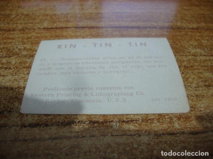 Coleccionismo cromos antiguos: CROMO RIN TIN TIN N&ordm; 65 - Foto 2