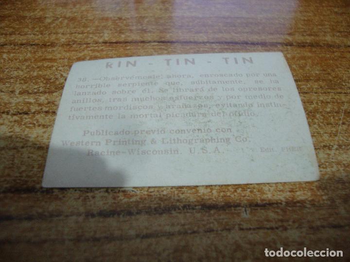 Coleccionismo cromos antiguos: CROMO RIN TIN TIN N&ordm; 38 - Foto 2