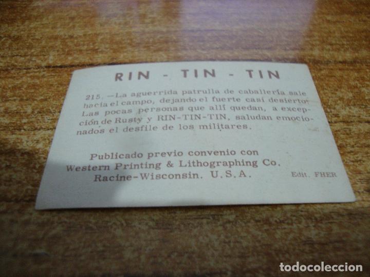 Coleccionismo cromos antiguos: CROMO RIN TIN TIN N&ordm; 115 - Foto 2