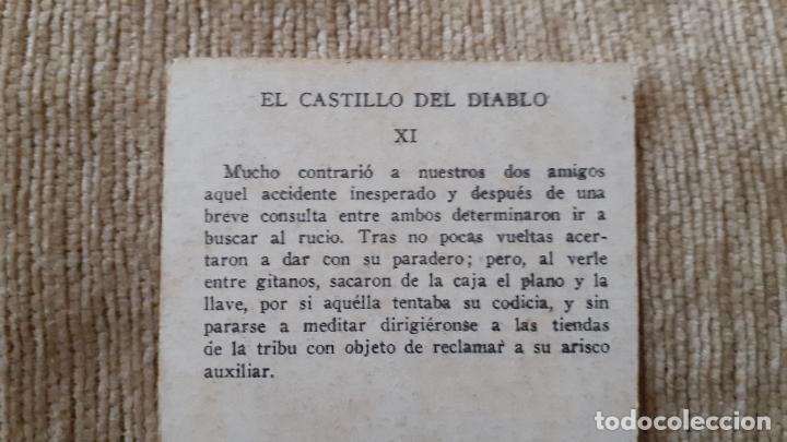 Coleccionismo cromos antiguos: CROMO EL CASTILLO DEL DIABLO. XI. CHOCOLATES AMATLLER. - Foto 5