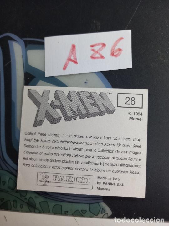 Coleccionismo cromos antiguos: X MEN PANINI 28 - Foto 2