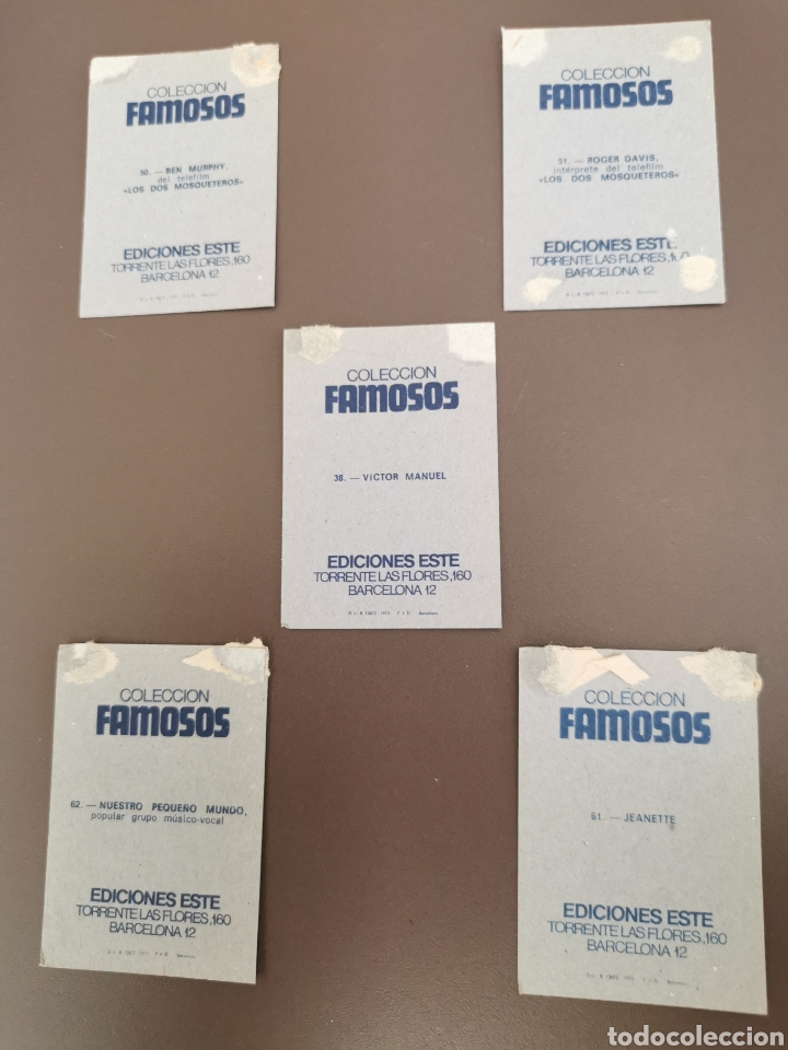 Coleccionismo cromos antiguos: Cromos coleccion famosos - Foto 2