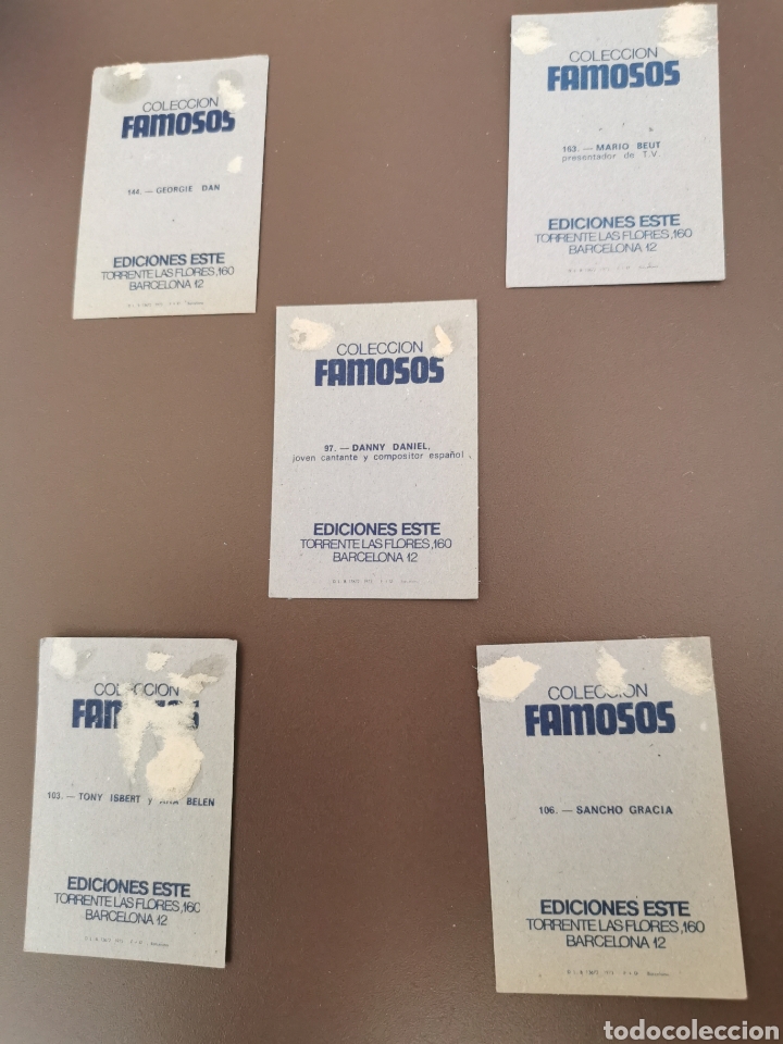 Coleccionismo cromos antiguos: Cromos coleccion famosos - Foto 2
