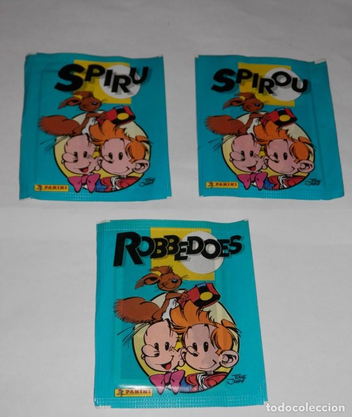 Coleccionismo cromos antiguos: LOTE 3 SOBRES DE CROMOS DE LA SERIE SPIROU - Foto 1