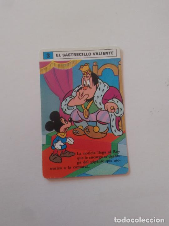 Coleccionismo cromos antiguos: 3 SASTRECILLO VALIENTE MICKEY MOUSE DISNEY CROMO CARTA CARD HERACLIO FOURNIER BARAJA NAIPES INFANTIL