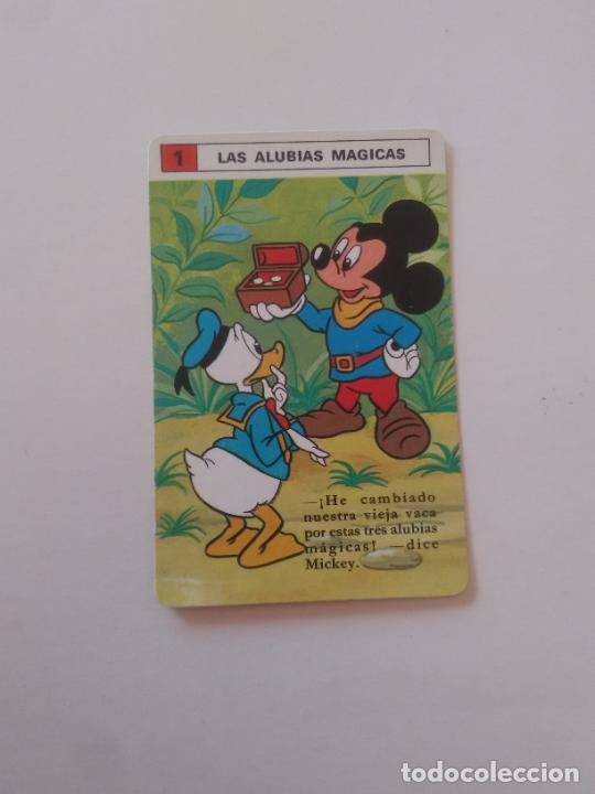 Coleccionismo Cromos antiguos: N&ordm; 1 ALUBIAS M&Aacute;GICAS MICKEY MOUSE DISNEY CROMO CARTA CARD HERACLIO FOURNIER BARAJA NAIPES INFANTIL