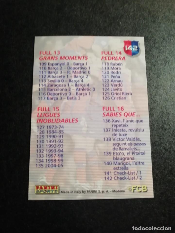 Coleccionismo cromos antiguos: MESSI #142 CHECKLIST 2 BAR&Ccedil;A CAMPI&Oacute; MEGACRACKS 2004/05 - Foto 2