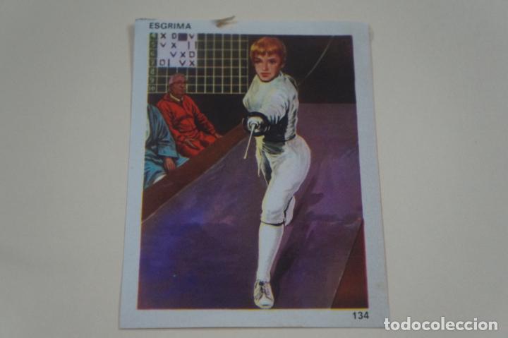 Coleccionismo Cromos antiguos: CROMO DE ESGRIMA DESPEGADO N&ordm; 134 A&Ntilde;O 1968 DEL ALBUM CONTAMOS CONTIGO DE COLED