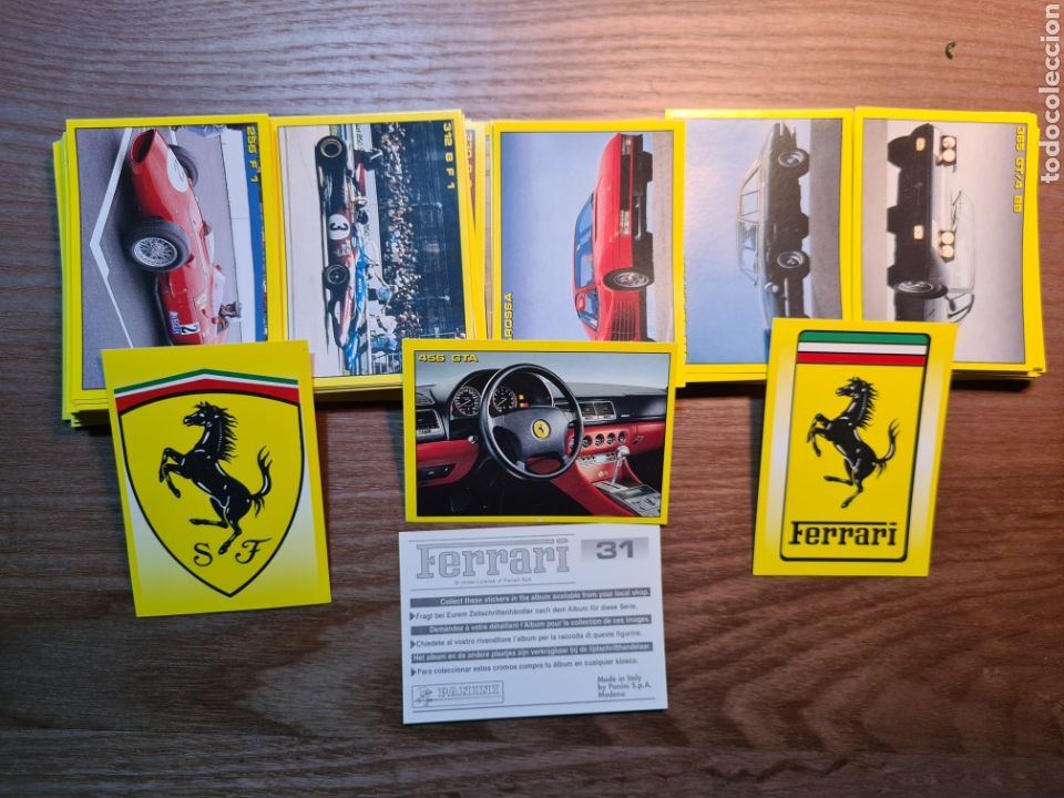 Coleccionismo cromos antiguos: 250 CROMOS FERRARI DE PANINI
