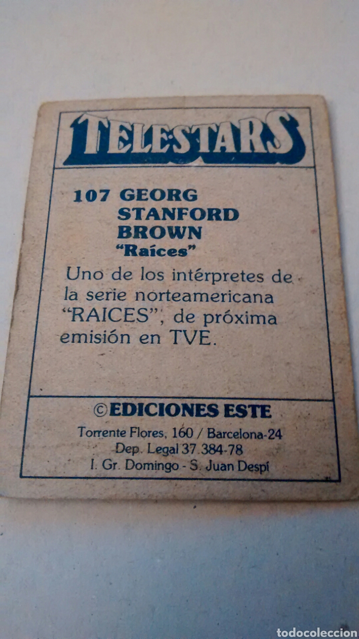 Coleccionismo cromos antiguos: TELESTARS, EDICIONES ESTE, 1978, CROMO N&ordm; 107 - Foto 2