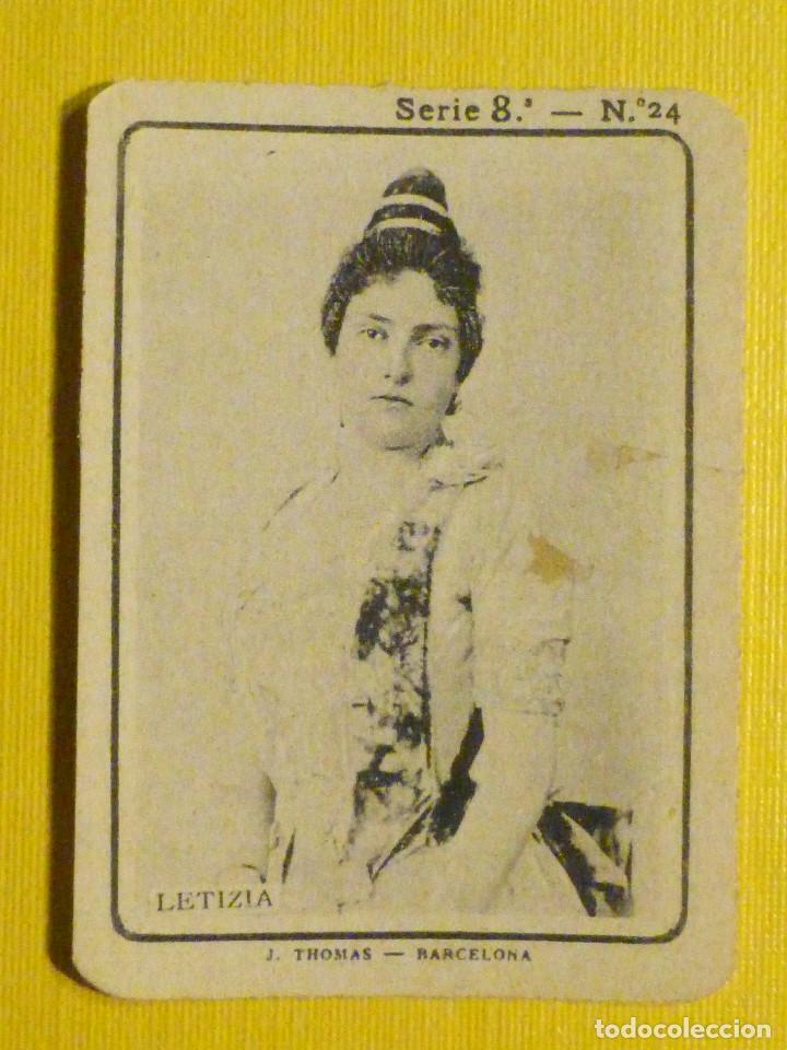 Collectionnisme Cartes &agrave; collectionner anciennes: ANTIGUA FOTOTIPIA - SERIE 8 - Mujeres artistas &eacute;poca N&ordm; 24 - CERILLAS - Letizia