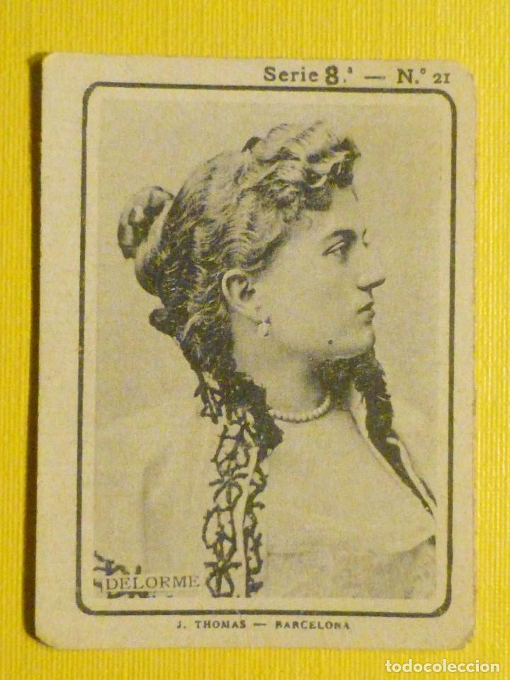 Collectionnisme Cartes &agrave; collectionner anciennes: ANTIGUA FOTOTIPIA - SERIE 8 - Mujeres artistas &eacute;poca N&ordm; 21 - CERILLAS - Delorme