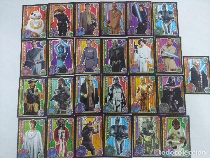 Coleccionismo cromos antiguos: STAR WARS/25 TRADING CARDS DIFERENTES/TOPPS A&Ntilde;OS 90.