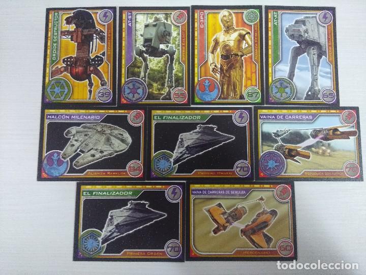 Coleccionismo cromos antiguos: STAR WARS/9 TRADING CARDS DIFERENTES/TOPPS A&Ntilde;OS 90.