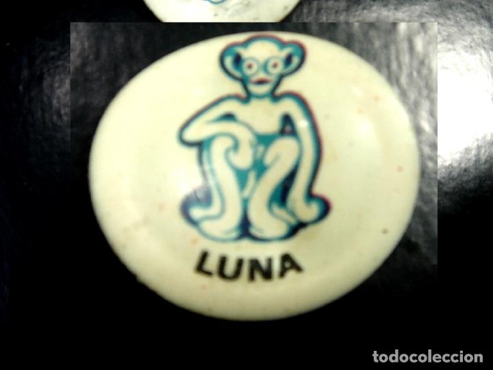 Coleccionismo Cromos antiguos: PEPSI-COLA - LUNA -CROMO CHAPA CORONA LOS PLANETAS A&Ntilde;OS 70 -MIRINDA PEPSICOLA TAPON GOMA -