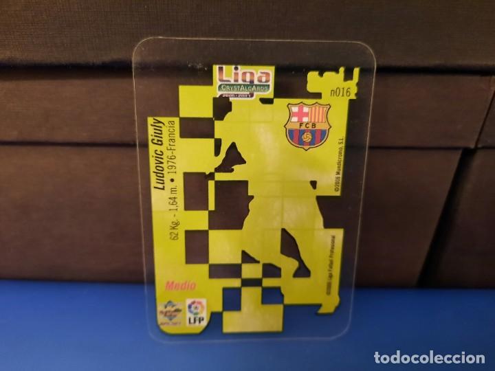 Coleccionismo cromos antiguos: Cromo crystalcards Giuly - Foto 2