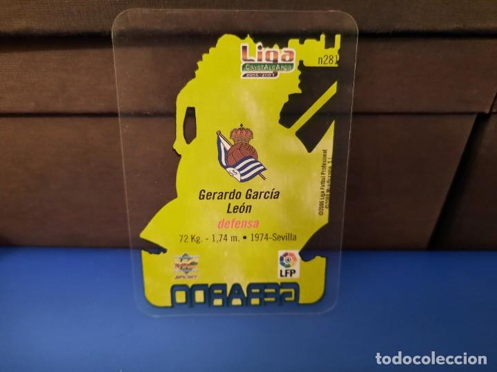 Coleccionismo cromos antiguos: Cromo crystalcards Gerardo - Foto 2