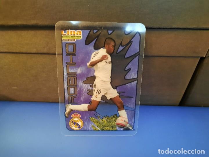 Coleccionismo cromos antiguos: Cromo crystalcards Robinho - Foto 1