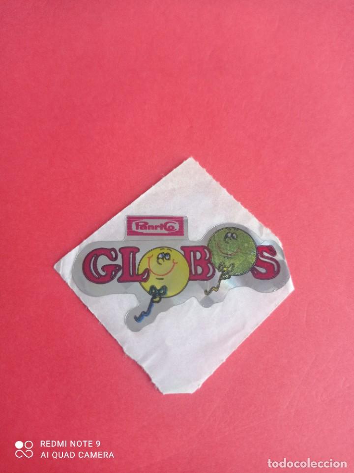 Colecionismo Cromos antigos: Adhesivo pegatina cromo troquelado PANRICO GLOBOS nunca pegado