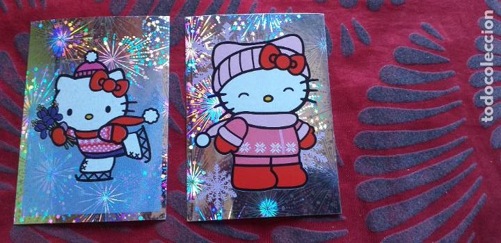 Coleccionismo Cromos antiguos: HELLO KITTY-V8-PANINI-1976-2012