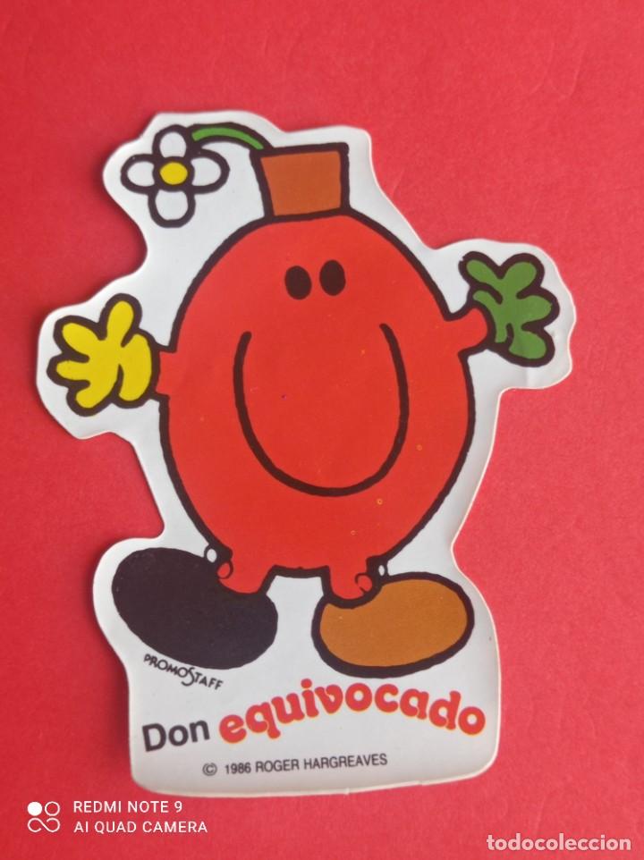 Colecionismo Cromos antigos: Adhesivo pegatina cromo troquelado DONUTS DON EQUIVOCADO 1986 nunca pegado