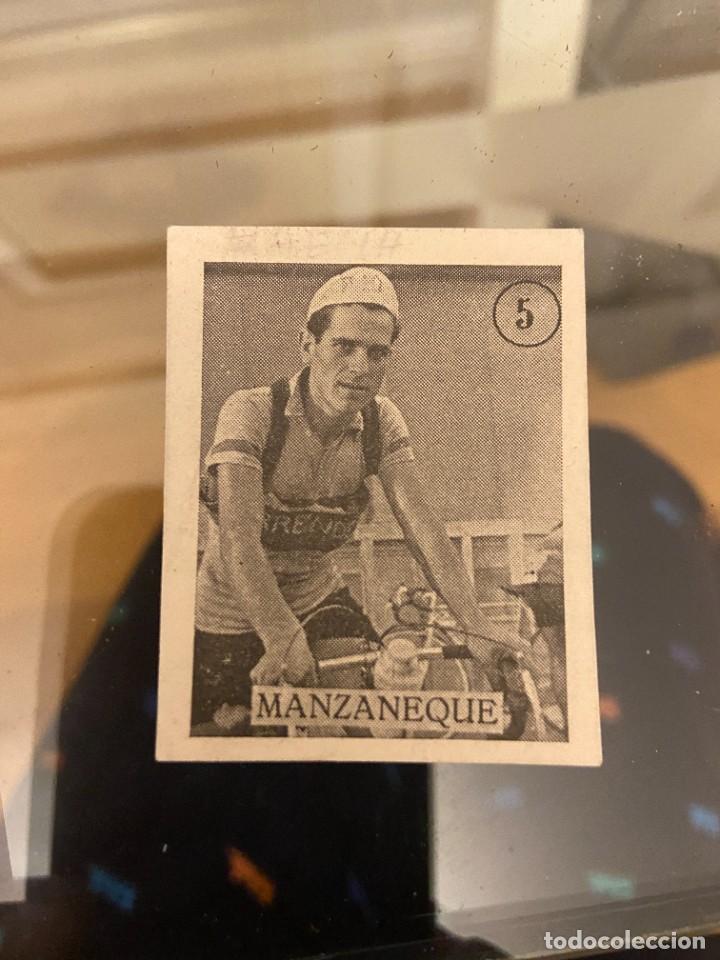 Coleccionismo Cromos antiguos: manzaneque ciclismo cromo n&ordm; 5 nuevo no pegado hoja 37