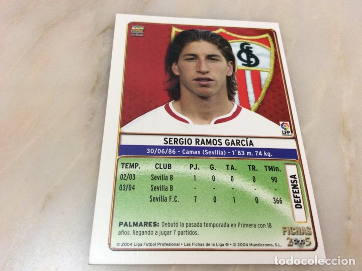 Coleccionismo cromos antiguos: SERGIO RAMOS 2004- 2005 - Foto 2