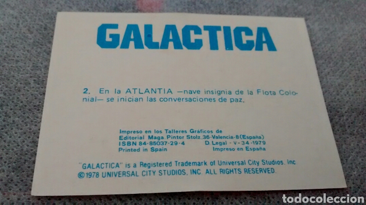 Coleccionismo cromos antiguos: GALACTICA, MAGA, CROMO 2 (A2) - Foto 2