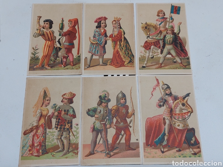 Coleccionismo Cromos antiguos: Antiguos Cromos Personajes de la Edad Media