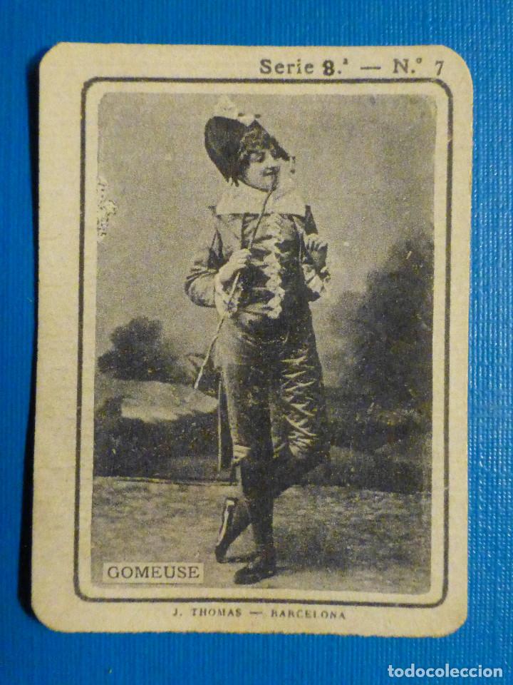 Collectionnisme Cartes &agrave; collectionner anciennes: CROMO FOTOTIPIA CAJAS DE CERILLAS N&ordm; 7 - SERIE 8 - Mujeres artistas - Comeuse