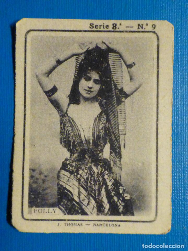 Collectionnisme Cartes &agrave; collectionner anciennes: CROMO FOTOTIPIA CAJAS DE CERILLAS N&ordm; 9 - SERIE 8 - Mujeres artistas - Polly