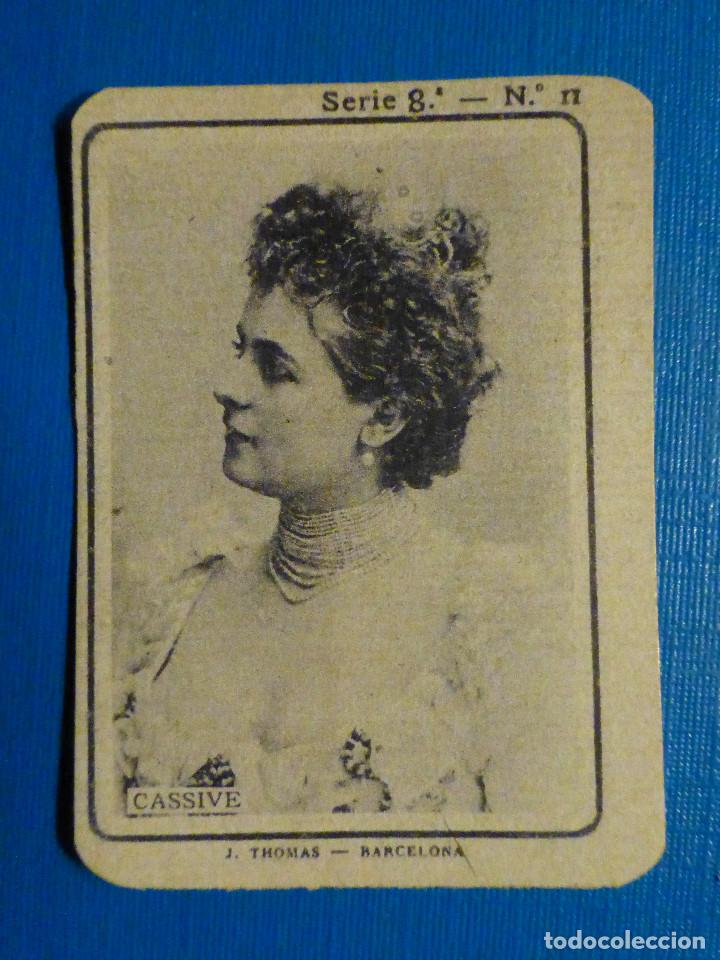 Sammeln alte Sammelbilder: CROMO FOTOTIPIA CAJAS DE CERILLAS N&ordm; 11 - SERIE 8 - Mujeres artistas - Cassive