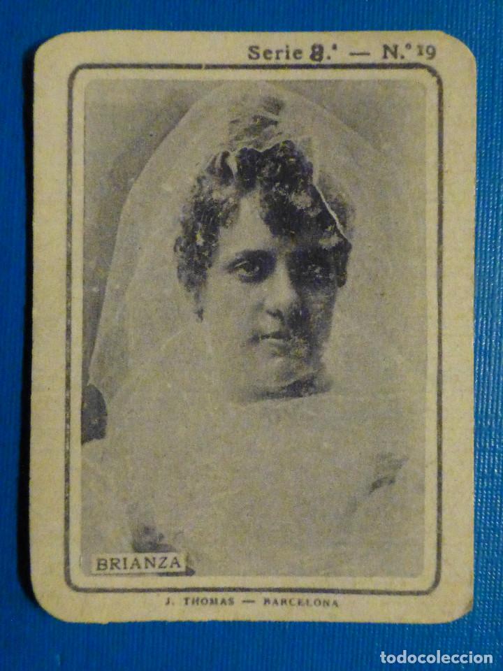Collectionnisme Cartes &agrave; collectionner anciennes: CROMO FOTOTIPIA CAJAS DE CERILLAS N&ordm; 19 - SERIE 8 - Mujeres artistas - Brianza