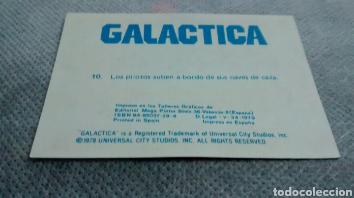 Coleccionismo cromos antiguos: GALACTICA, MAGA, CROMO 10 (A5) - Foto 2