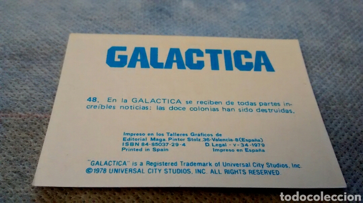Coleccionismo cromos antiguos: GALACTICA, MAGA, CROMO 48 (A4) - Foto 2