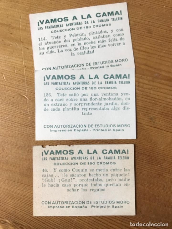 Coleccionismo cromos antiguos: Lote privado 3 cromos Vamos a la cama - Foto 2