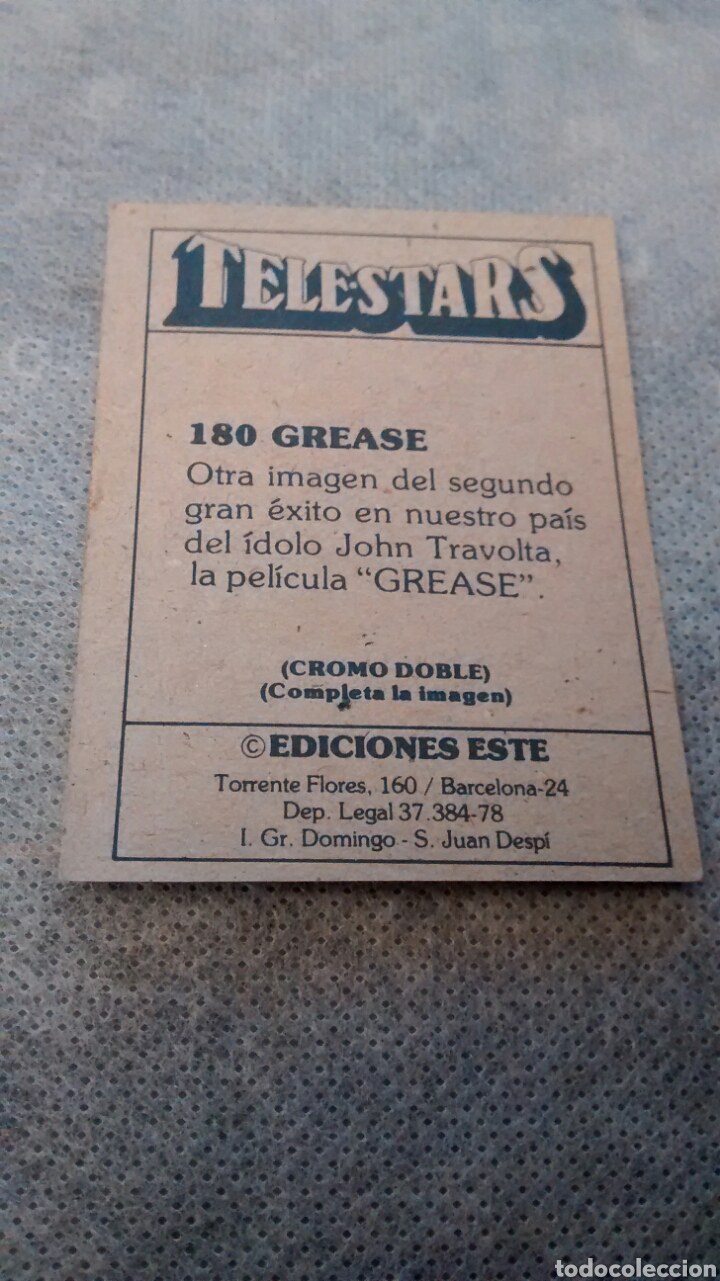 Coleccionismo cromos antiguos: TELESTARS, EDICIONES ESTE, 1978, CROMO N&ordm; 180(A2) - Foto 2