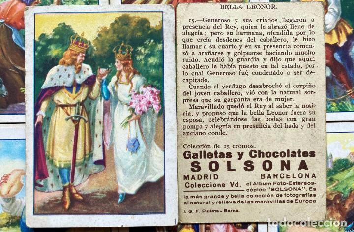 Coleccionismo cromos antiguos: 14 cromos Galletas y Chocolates Solsona &ldquo;Bella Leonor&rdquo; - Foto 1