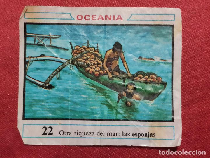 Coleccionismo cromos antiguos: CROMO CHICLE DUNKIN. OCEANIA. N&ordm; 22. - Foto 1