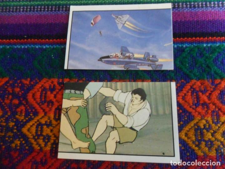 Coleccionismo Cromos antiguos: CROMO NUNCA PEGADO GIJOE G.I.JOE N&ordm;S 2 Y 109. PHOSKITOS 1989. RAROS.