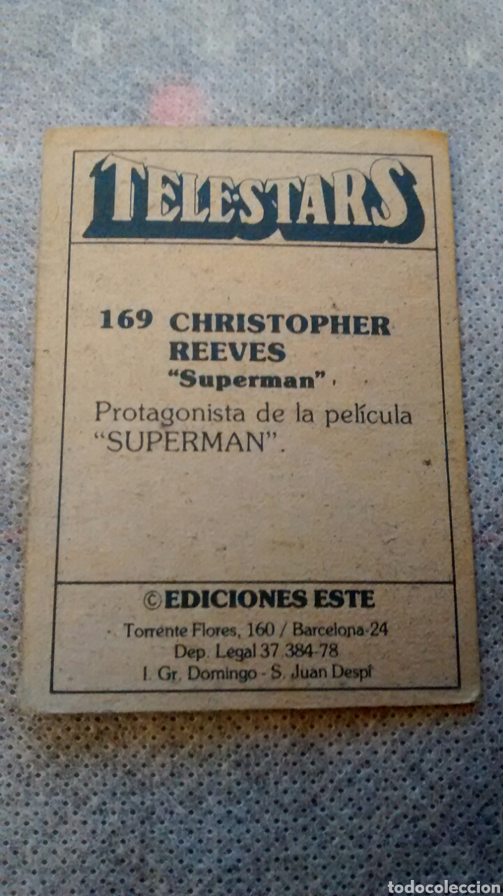Coleccionismo cromos antiguos: TELESTARS, EDICIONES ESTE, 1978, CROMO N&ordm; 169 (A1) - Foto 2
