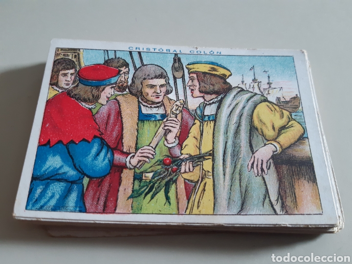 Coleccionismo cromos antiguos: Lote de 36 cromos cristobal Colon chocolate Juncosa - Foto 1