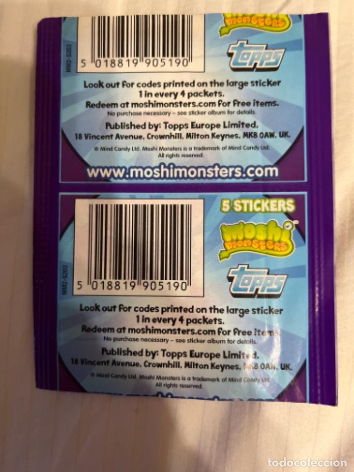 Coleccionismo cromos antiguos: MOSHI MONSTERS 1 SOBRE SIN ABRIR MONSTRUOS TOPPS - Foto 2