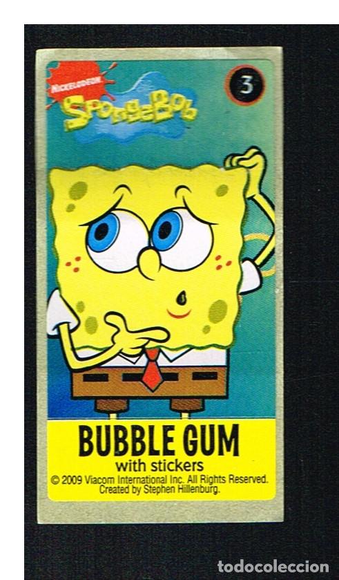 Coleccionismo cromos antiguos: SPONGEBOB - CROMO N&ordm; 3 - BUBBLE GUM 2009 - Foto 1