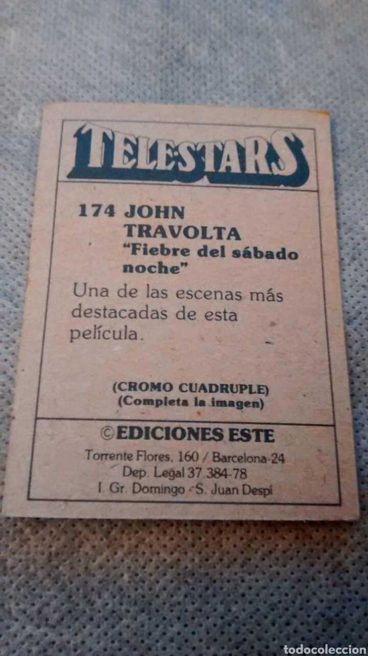 Coleccionismo cromos antiguos: TELESTARS, EDICIONES ESTE, 1978, CROMO N&ordm; 174 - Foto 2