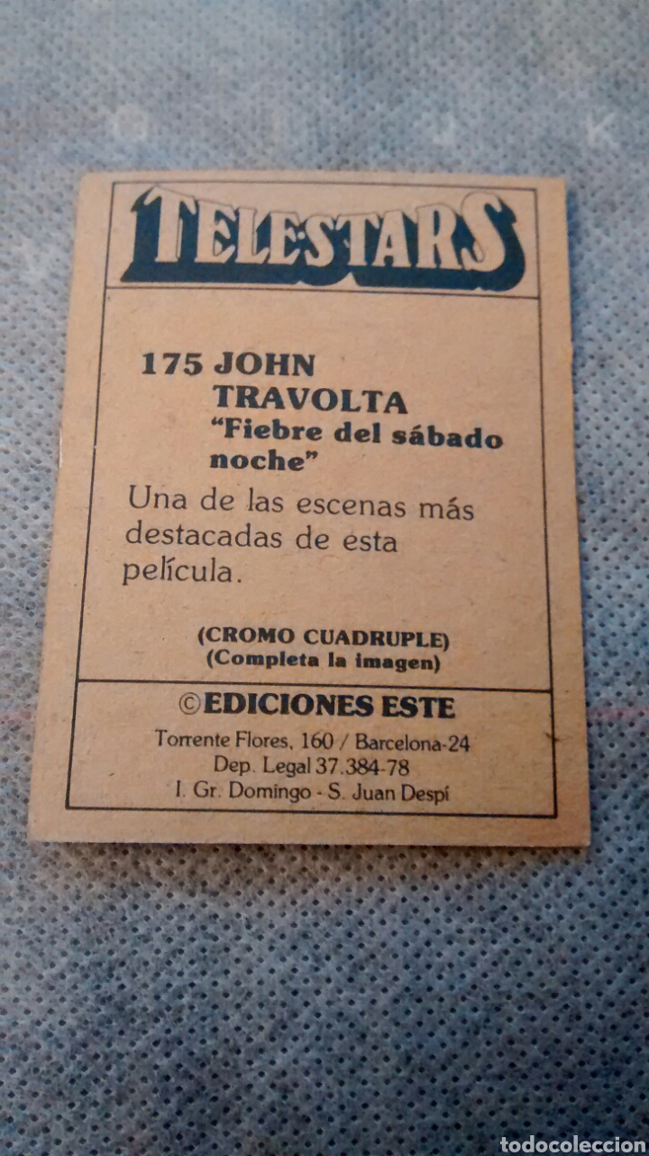 Coleccionismo cromos antiguos: TELESTARS, EDICIONES ESTE, 1978, CROMO N&ordm; 175 - Foto 2