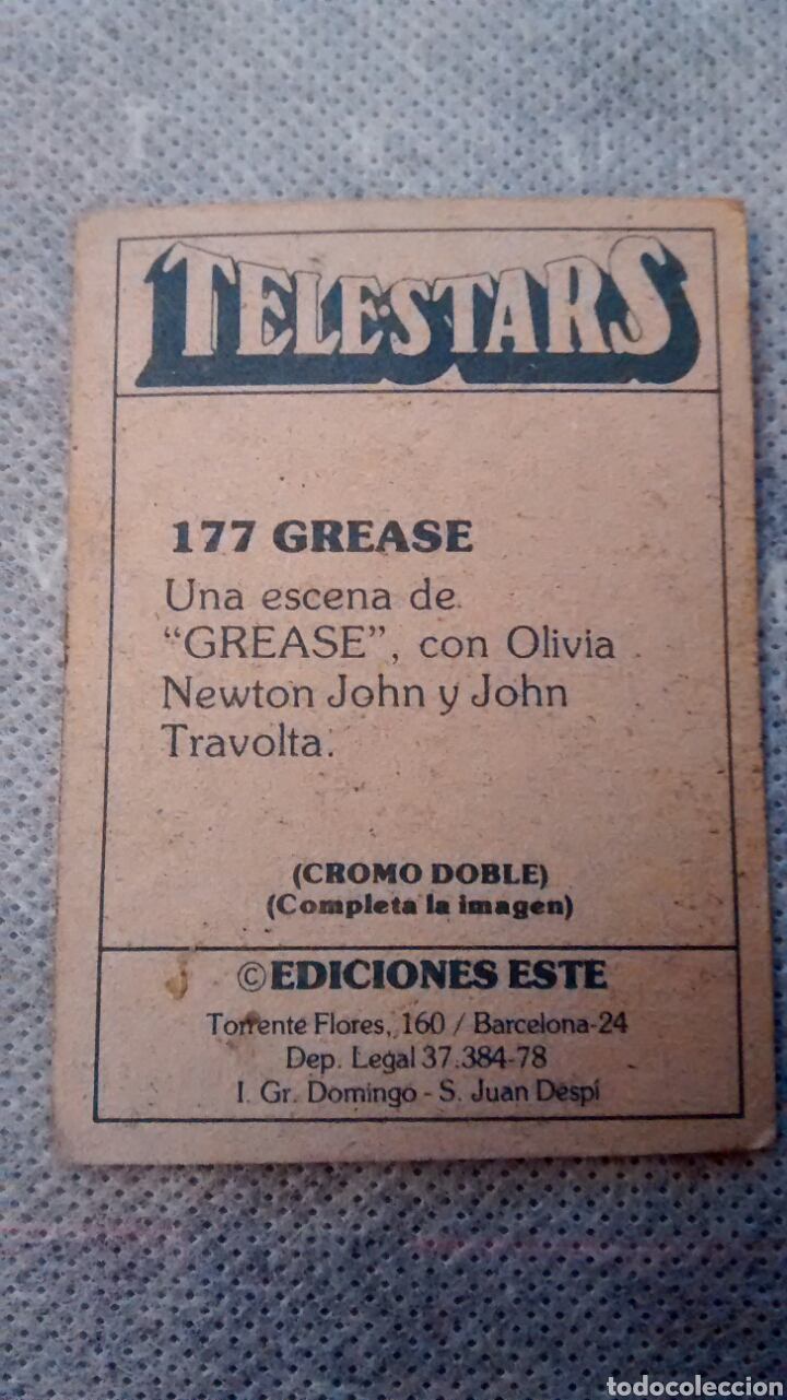 Coleccionismo cromos antiguos: TELESTARS, EDICIONES ESTE, 1978, CROMO N&ordm; 177 - Foto 2