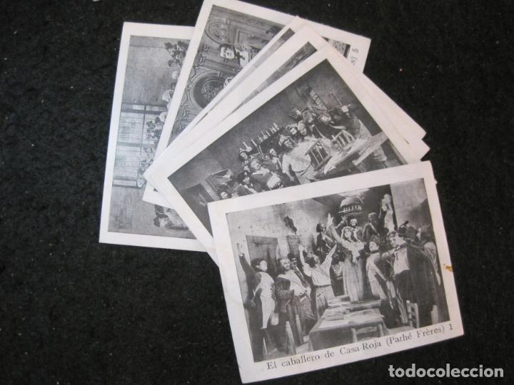 Coleccionismo cromos antiguos: EL CABALLERO DE CASA ROJA-PATHE FRERES-COLECCION COMPLETA DE 6 CROMOS DE CINE-VER FOTOS-(90.851-3)