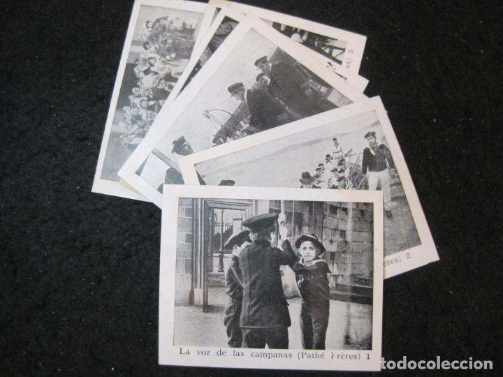 Coleccionismo cromos antiguos: LA VOZ DE LAS CAMPANAS-PATHE FRERES-COLECCION COMPLETA DE 6 CROMOS DE CINE-VER FOTOS-(90.851-5)